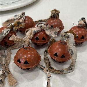 Vintage Orange Halloween Jingle Bells